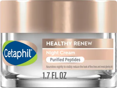 Produktbild von Gesichtscreme, Cetaphil, Healthy Renew, mit Peptiden für Anti-Falten- und Feuchtigkeitseffekt, Nacht, 48gr