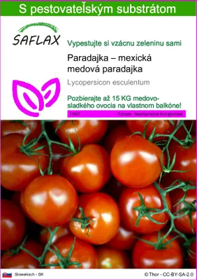 Obrázok produktu pre SAFLAX - Paradajka – mexická medová paradajka - Lycopersicon esculentum - 10 Semená - S pestovateľským substrátom bez klíčkov