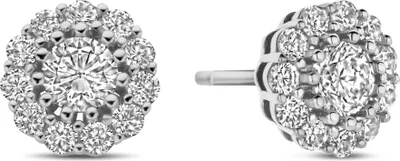 Produktbild von New Bling - 9NB-1437 - silberne Ohrstecker mit Zirkonia - 8mm - 925 Sterlingsilber - rhodiniert
