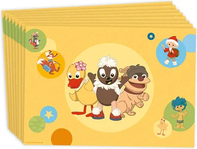 Produktbild von 8 Sandmännchen Papier Tisch-Sets