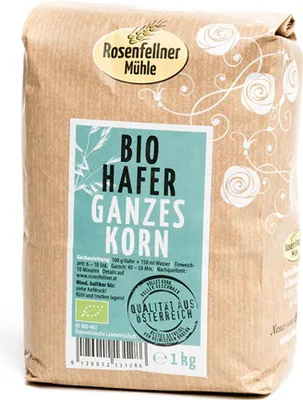Produktbild von Hafer ganz 1000g - 10er Vorteilspack von Rosenfellner Mühle