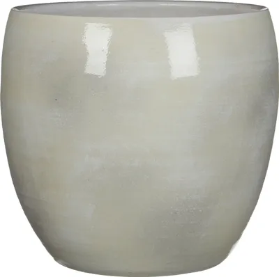 Produktbild von Mica Decorations Lester Blumentopf - H31 x Ø33 cm - Terrakotta - Hellgrau