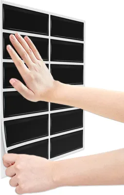 Produktbild von LARS360 1m² 10 Stück 3D Fliesensticker, DIY Wandfliesensticker Selbstklebende Dekorfolien, Klebefliesen für Küche und Badezimmer, Fliese-Design-B