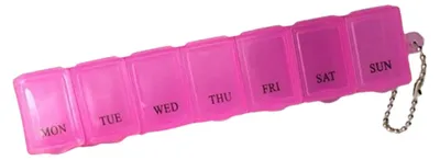 Produktbild von Rosa Pillendose für 7 Tage, monatliche Pillendose, Organizer und Spender
