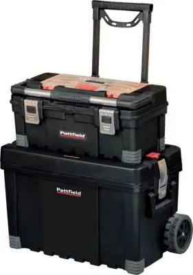 Obrázek produktu pro Sada kufrů na nářadí Pattfield 22" + 25" 37,3 x 63,5 x 64,5 cm pojízdná