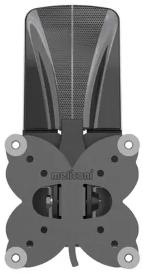 Obrázok produktu pre Meliconi SLIMSTYLE PLUS 100 ST CG, 50 x 50 mm, 100 x 100 mm, -20 - 20°, 25°, Kov, Čierna
