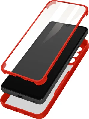 Image de Avizar, coque de protection complète avec bumper en silicone pour Samsung Galaxy A33 5G, couleur rouge