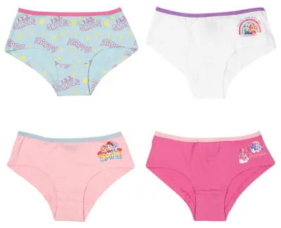 Immagine prodotto di Slip bambina Paw Patrol in confezione da 4 pezzi 100% cotone con disegni allegri 98/104 cm
