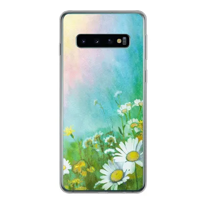 Produktbild von MuchoWow® Handyhülle Schutzhülle Hülle für Samsung Galaxy S10 Gänseblümchen - Sonne - Sommer Silikon Softcase Handy Hülle - Handytasche