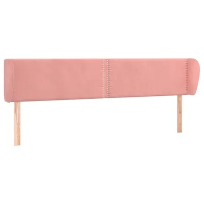 Immagine prodotto di vidaXL Testiera con orecchie rosa 163x23x78/88 cm in velluto