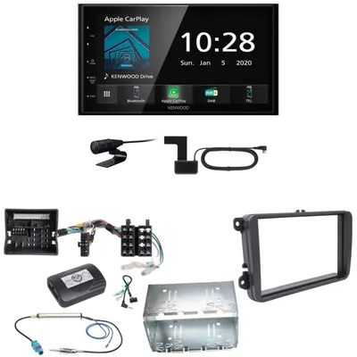 Produktbild von Kenwood DMX5020DABS Android Auto CarPlay Einbauset für T6 Sharan 2 Beetle