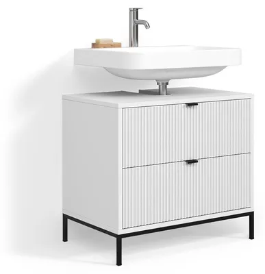Immagine prodotto di Mobile sottolavabo per bagno Livinity Aterno Bianco 70 x 63 cm Con 2 cassetti estraibili, Model 58756