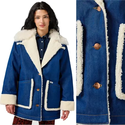 Produktbild von WRANGLER Damen, Jeansjacke WRANGE COAT, XS, Blau, jeansmantel, , jeansjacken