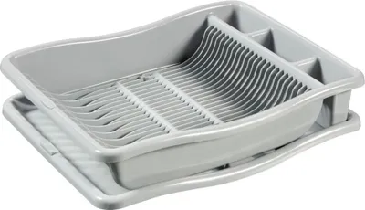 Image de Curver Afdruiprek op Plateau 48x38x10.5 cm Lichtgrijs