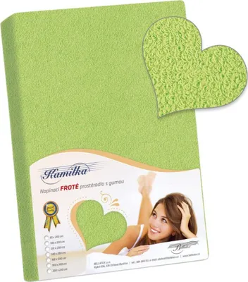 Obrázek produktu pro Prostěradlo froté - Olivová - 90x200