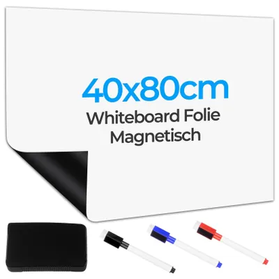 Image de Omgoods - Film magnétique pour tableau blanc - Adhésif et réutilisable, idéal pour la maison et le bureau