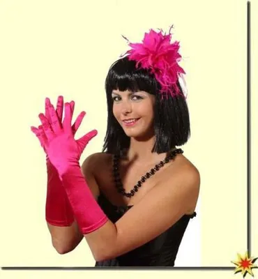 Produktbild von Satin-Handschuh 40cm, pink, Handschuhe