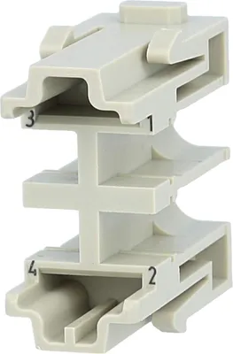 Productafbeelding van HARTING Han SC module-steekcontact (M), 4-polig, aantal steekcycli >= 500 - 1 stuk