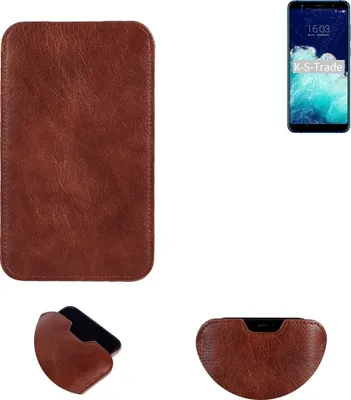 Produktbild von K-S-Trade Schutzhülle Handyhülle kompatibel mit HiSense H11 Pro Handytasche Kunstleder Sleeve in braun