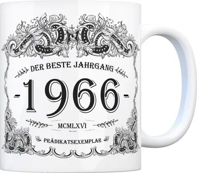 Produktbild von 1966 der beste Jahrgang Kaffeebecher Tasse Kaffeetasse Geburtsjahr Geburtstag