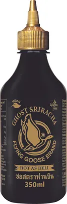 Produktbild von FLYING GOOSE Sriracha GHOST Chilli Sauce 350ml | Chilisauce extrem scharf | EXTREMELY HOT