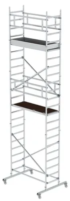 Image de Échafaudage mobile en aluminium - Hauteur de travail : 7,2 mètres