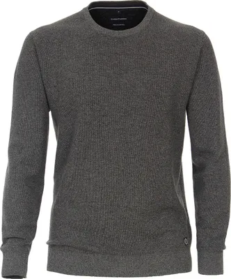 Produktbild von CasaModa Pullover Übergröße grau melange Struktur