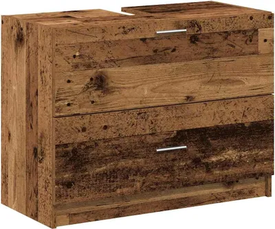 Obrázek produktu pro vidaXL Koupelnová skříňka s dvířky z regenerovaného dřeva 78 x 37 x 59 cm materiál na bázi dřeva