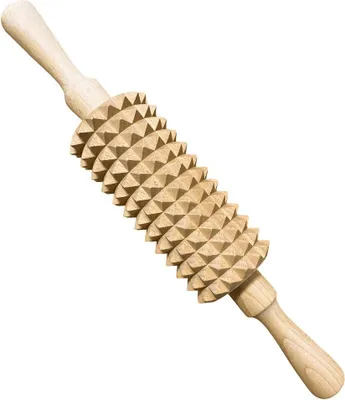 Image de Rouleau à Viande 29 cm | Rouleau de Cuisine pour Aplatir la Viande | Rouleau en Bois pour Côtelettes | Outil pour la Viande | Accessoire de Cuisine 29 cm