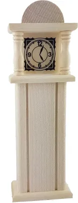 Produktbild von Puppenhausmöbel Wohnzimmer Rustikal, Standuhr