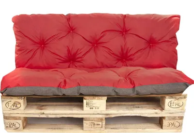Obrázok produktu pre Vankúše pre paletový nábytok sedadlo 120x60 / operadlo 120x40cm | Vankúš na palety Red-Simple| Vankúše pre vonkajšie paletové sedenie