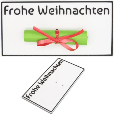 Produktbild von Geschenkidee Weihnachten Gutschein Weihnachtskarte Schein Merry Xmas Geschenk