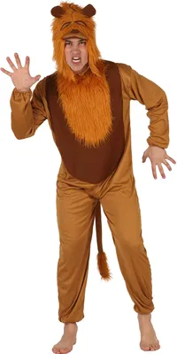 Produktbild von Gefährlicher Löwe Jumpsuit-Kostüm Tierkostüm braun