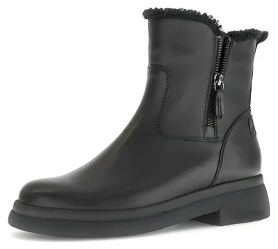 Produktbild von Gabor Stiefeletten für Damen aus Glattleder in Schwarz mit Reißverschluss