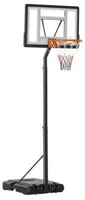 Produktbild von Basketballständer - Höhenverstellbar 210–260 cm - Mit Rollen - Stahl - Schwarz