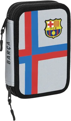 Obrázek produktu pro Dvojitá jarní taška F.C. Barcelona Grey (13,5 x 20,5 x 4,5 cm) (34 kusů)