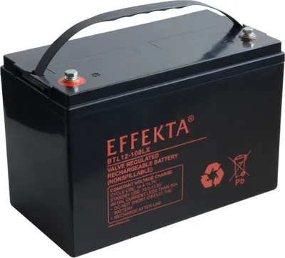 Produktbild von Effekta BTL 12-100LX Blei-Vlies Akku AGM VRLA 12V 100Ah