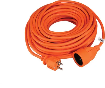 Produktbild von Perel Verlängerungskabel, H05VV-F 3G1.5, 20 m, 16 A/230 V, 3500 W, Typ E/F, für innen, PVC, orange
