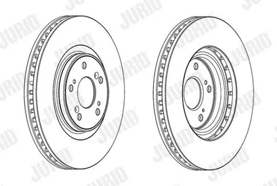 Produktbild von 2x JURID Bremsscheibe 562703JC-1 für HONDA ACCORD VIII (CU) ACCORD VIII Kombi