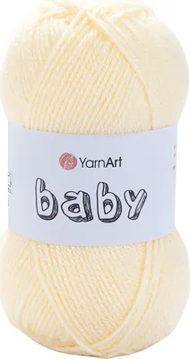 Produktbild von Yarn Art Baby 7003 Cream Strickgarn