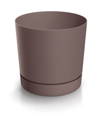 Produktbild von TUBO P Blumentopf mit Schale 39 cm - Farbe: Marsala