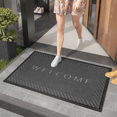 Obrázek produktu pro Robustní vstupní rohož pro dveře, rozměry 45 x 80 cm – protiskluzová a odolná proti nečistotám