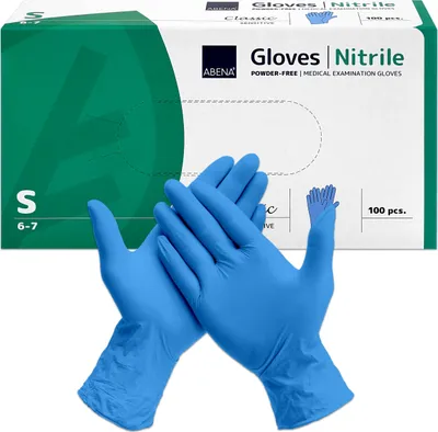 Zdjęcie produktu dla Abena Classic Nitrile Unt.Hands.unste.pf S niebieskie 100 szt