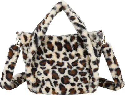 Produktbild von Gallantry, Damentasche Léona Felloptik Leo mit Schulterriemen, Braun / Beige