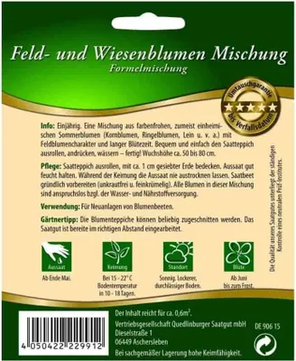 Produktbild von Saatteppich Feld-u.Wiesenblumen