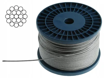 Produktbild von Marcopol verzinktes Stahlseil 1,5 mm 200 m geflochten 1x19