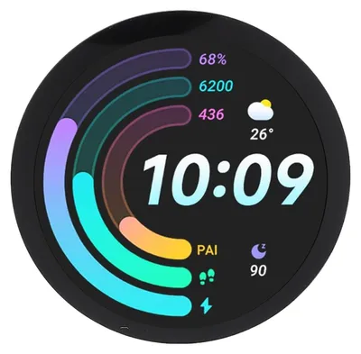 Image de Carte de développement avec écran rond de 4,7 cm (1,85 pouces), écran tactile capacitif, interface USB Type-C, connexion Wi-Fi sans fil, résolution 360 × 360, processeur 32 bits à deux cœurs