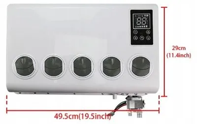 Obrázok produktu pre Výparník Klimatizácie 12V Univerzálny Závesný