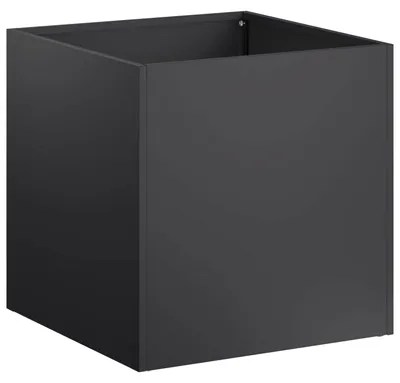 Produktbild von vidaXL Garten-Pflanzgefäß Schwarz 45 x 45 x 45 cm Kaltgewalzter Stahl