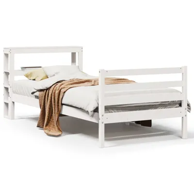 Obrázok produktu pre vidaXL Posteľ z masívu bez matraca biela 90x190 cm borovicové drevo